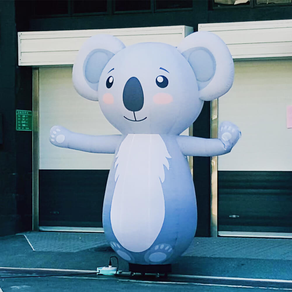 Koala Cartoon modeling animal Customized Outdoor Advertising Inflatable Air Sky wave Dancer with blower 2