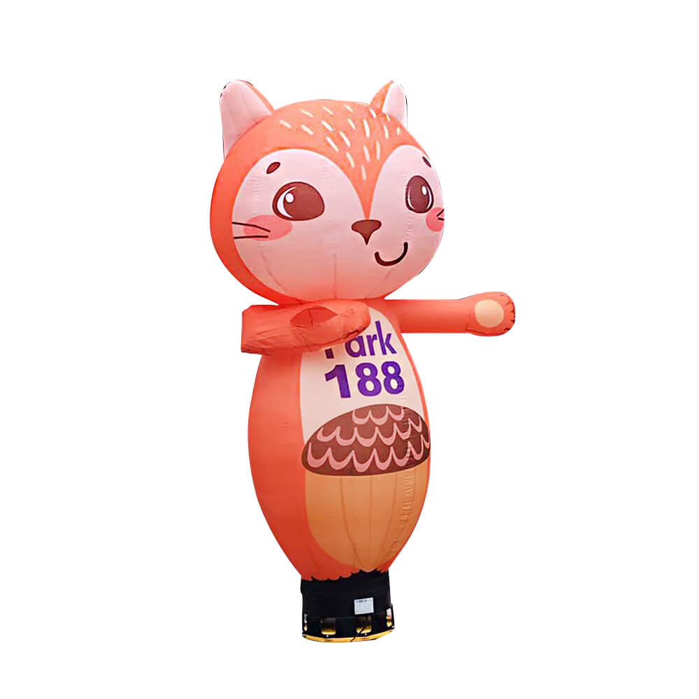 Animal style squirrel Customized Outdoor Advertising Inflatable Air Sky wave Dancer with blower 1