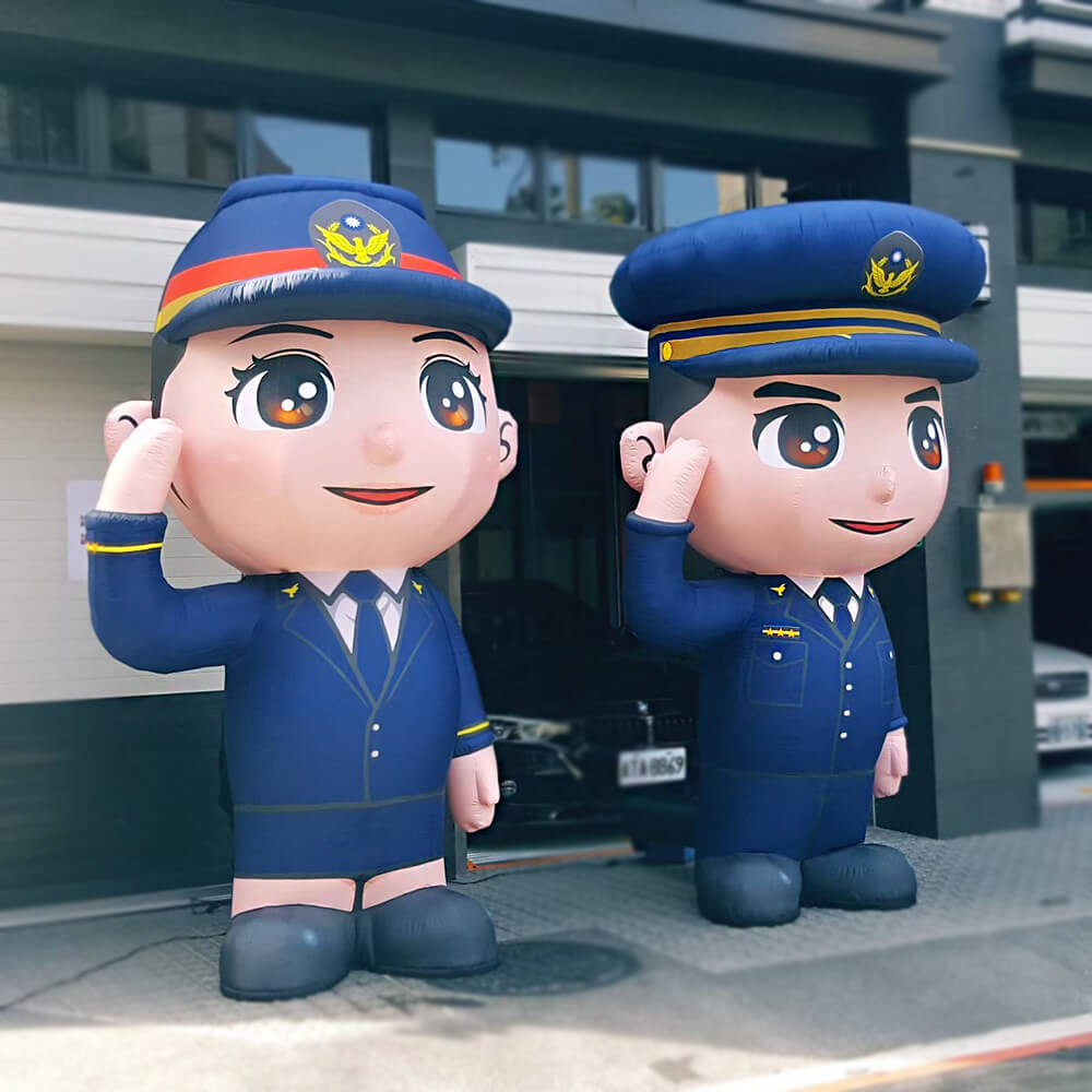 Custom Mascot Made Policemen Police officer Inflatable Advertising Cartoon balloon 2