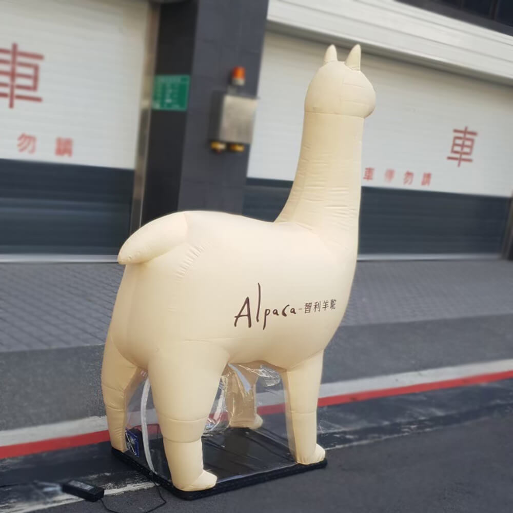 Custom Mascot Made Animal Alpaca Inflatable Advertising Cartoon balloon 2