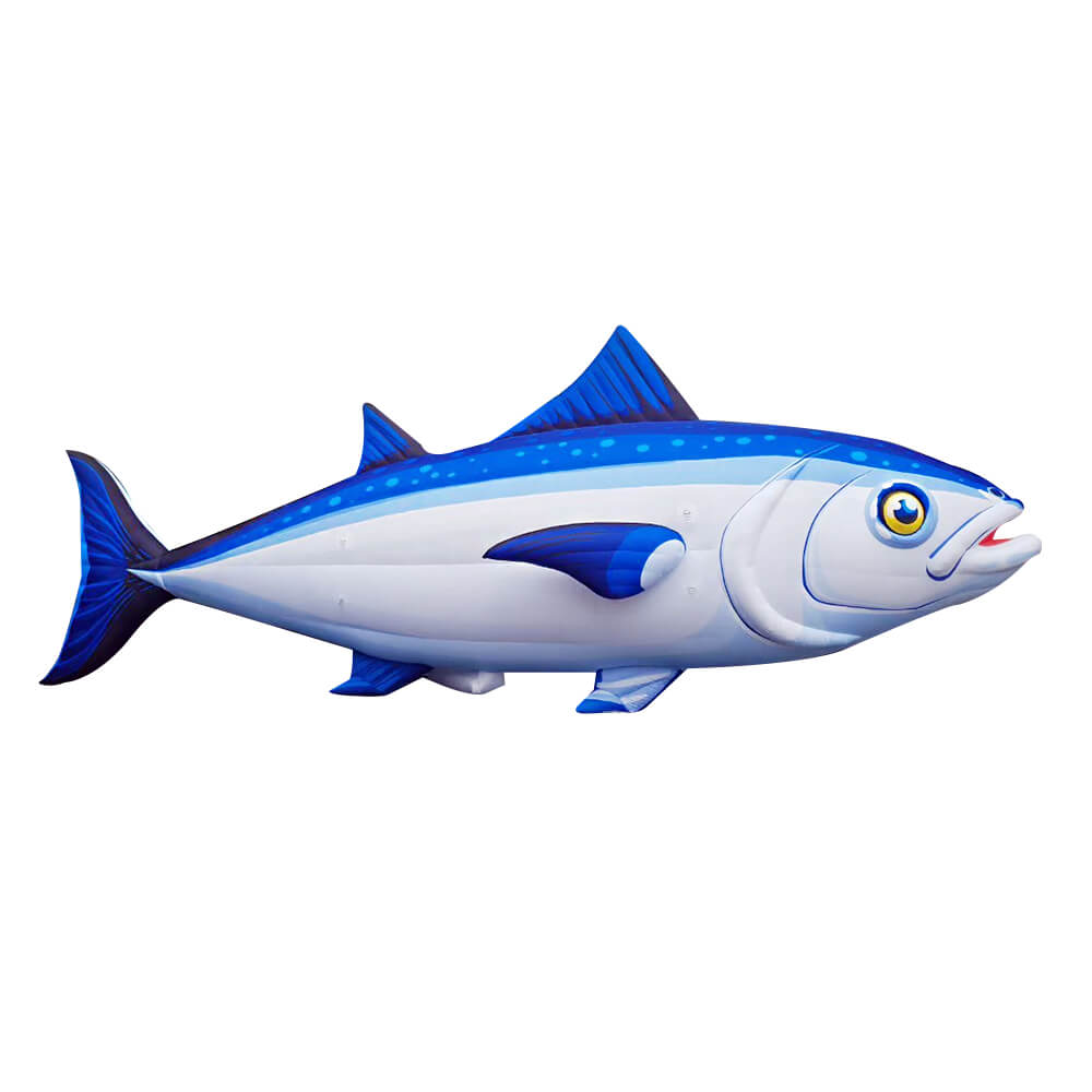 Custom Mascot Made Mackerel fish marine life Inflatable Advertising Cartoon balloon 1