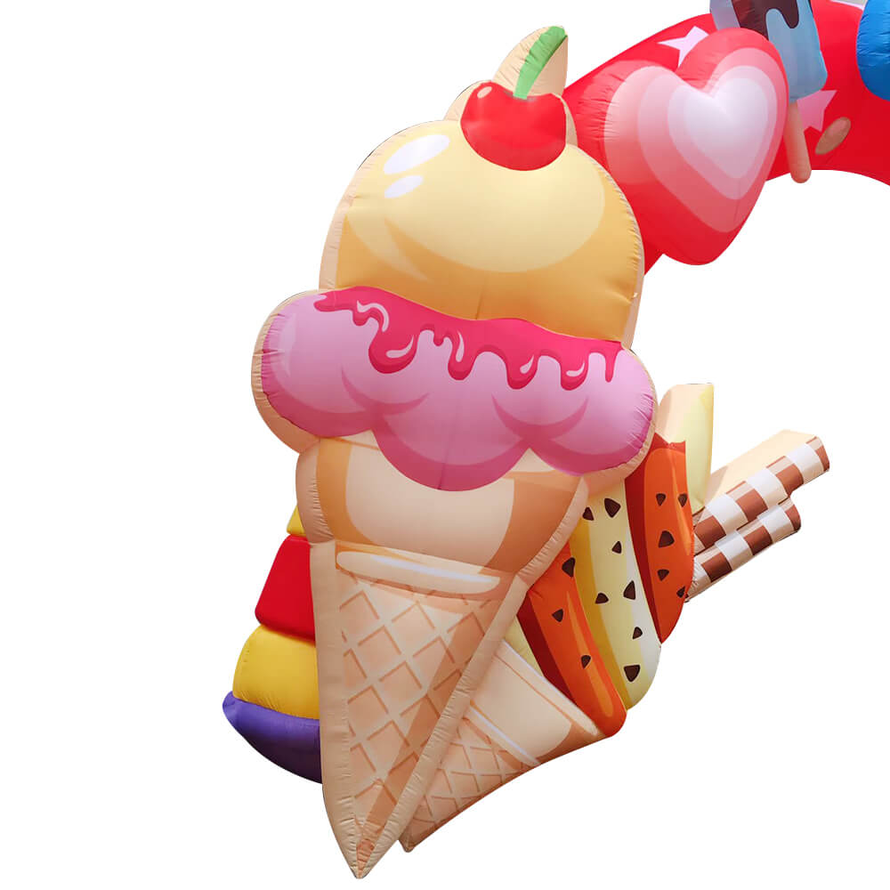 Exhibition event promotion Customized Advertising Inflatable door wedding arch with light 2