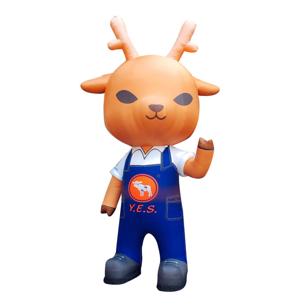 Custom Mascot Made Animal Deer Inflatable Advertising Cartoon balloon 1