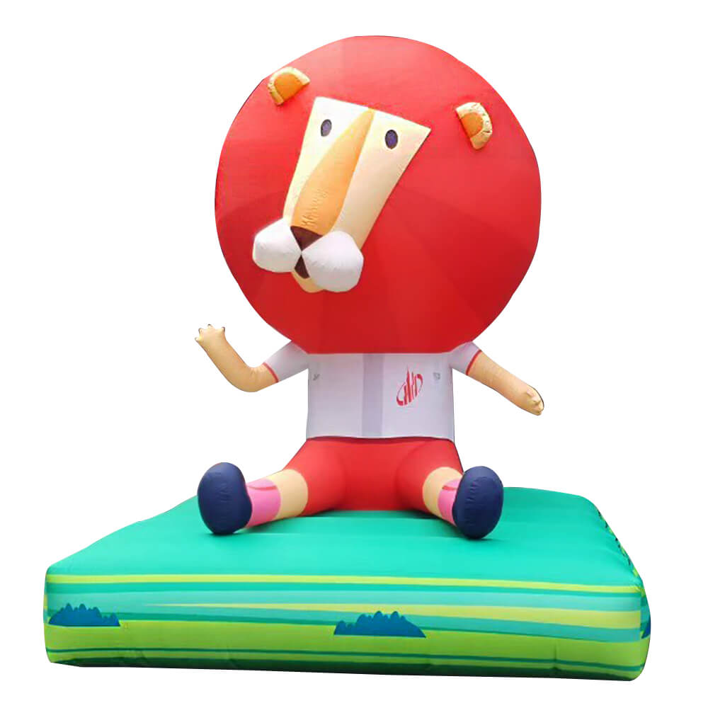 Custom Mascot Made Cartoon Lion Inflatable Advertising balloon 1